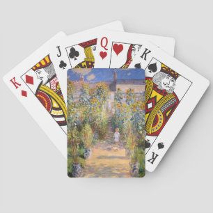 Claude Monet The Artist's Garden at Vétheuil, 1880 Poker Cards