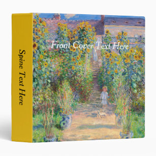 Claude Monet - The Artist's Garden at Vetheuil 3 Ring Binder