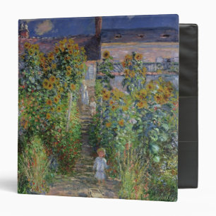 Claude Monet The Artist's Garden at Vetheuil 3 Ring Binder