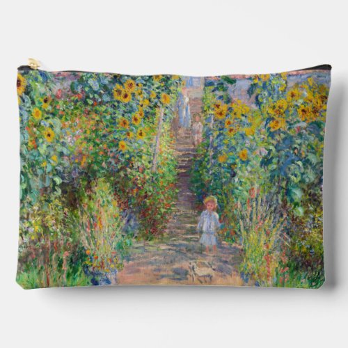 Claude Monet _ The Artists Garden at Vetheuil Accessory Pouch