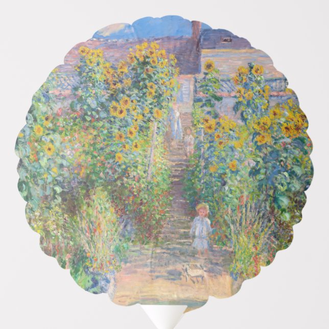 Claude Monet - The Artist's Garden at Vetheuil Balloon (Front)