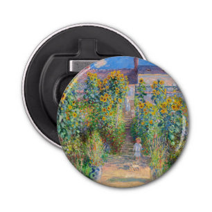 Claude Monet - The Artist's Garden at Vetheuil Bottle Opener
