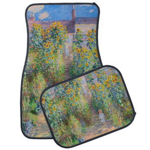 Claude Monet - The Artist's Garden at Vetheuil Car Floor Mat