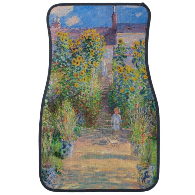 Claude Monet - The Artist's Garden at Vetheuil Car Floor Mat | Zazzle