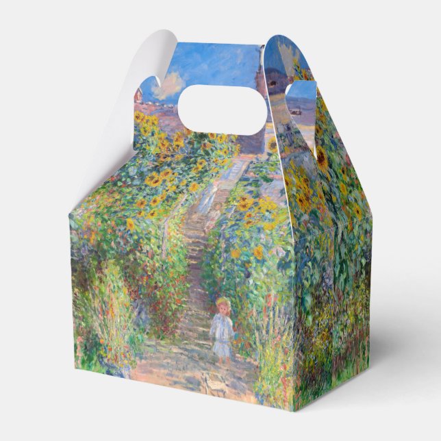 Claude Monet - The Artist's Garden at Vetheuil Favor Boxes (Back Side)