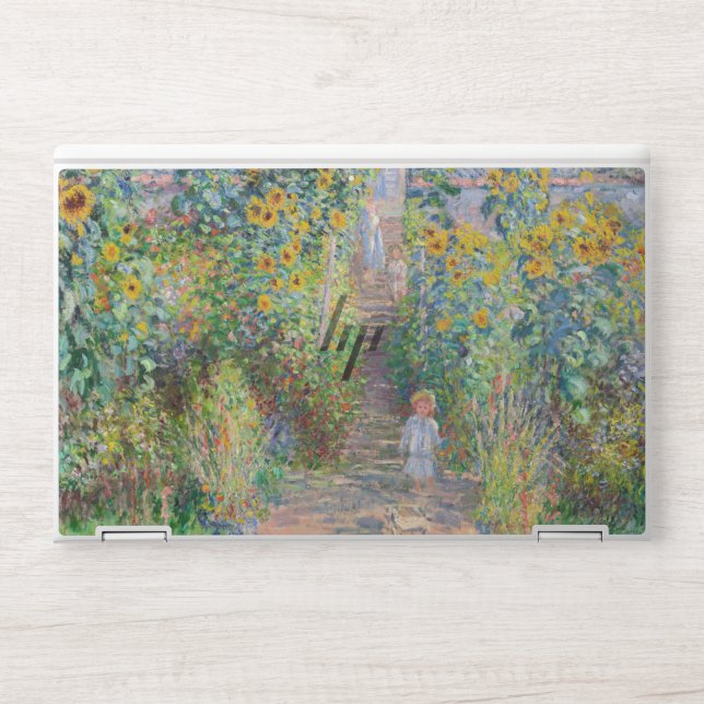 Claude Monet - The Artist's Garden at Vetheuil HP Laptop Skin (Front)
