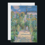 Claude Monet - The Artist's Garden at Vétheuil Invitation<br><div class="desc">Claude Monet - The Artist's Garden at Vétheuil</div>