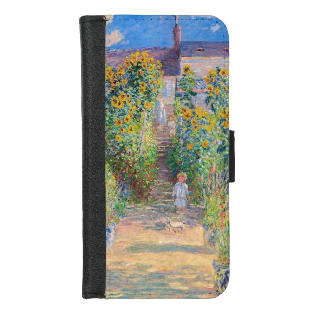 Claude Monet - The Artist's Garden at Vetheuil iPhone Wallet Case (Front)