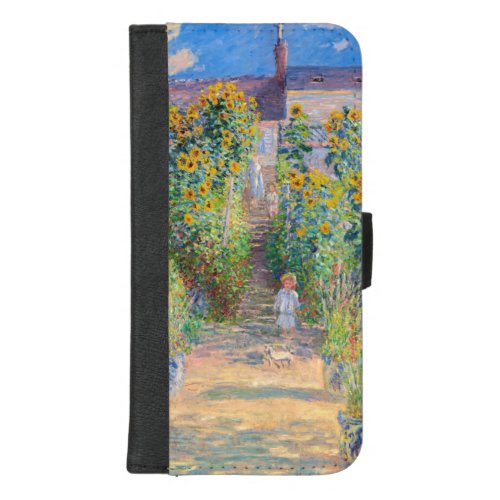 Claude Monet _ The Artists Garden at Vetheuil iPhone 87 Plus Wallet Case