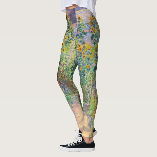 Claude Monet - The Artist's Garden at Vetheuil Leggings (Left)