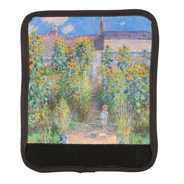 Claude Monet - The Artist's Garden at Vetheuil Luggage Handle Wrap (Front)