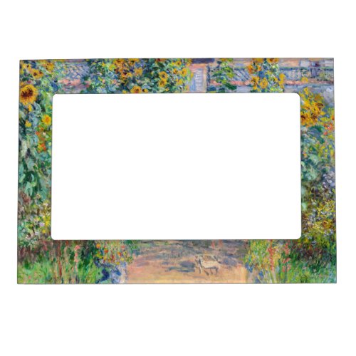 Claude Monet _ The Artists Garden at Vetheuil Magnetic Frame