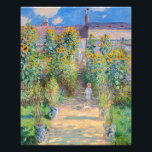 Claude Monet - The Artist's Garden at Vetheuil Photo Print<br><div class="desc">The Artist's Garden at Vetheuil / Le jardin de l'artiste a Vetheuil - Claude Monet,  Oil on Canvas, 1881</div>