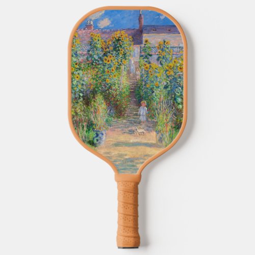 Claude Monet _ The Artists Garden at Vetheuil Pickleball Paddle