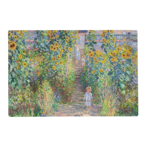 Claude Monet _ The Artists Garden at Vetheuil Placemat
