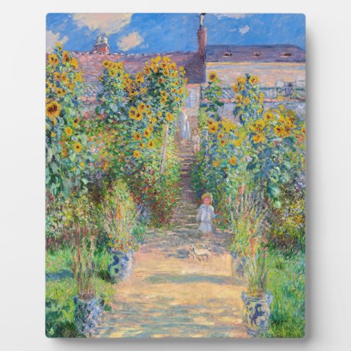 Claude Monet _ The Artists Garden at Vetheuil Plaque