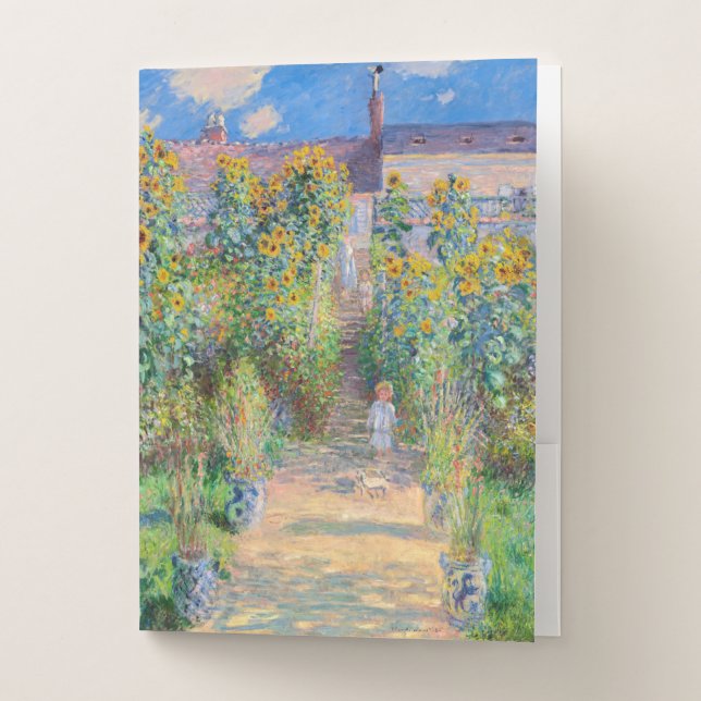 Claude Monet - The Artist's Garden at Vetheuil Pocket Folder (Front)