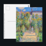 Claude Monet - The Artist's Garden at Vetheuil Postcard<br><div class="desc">The Artist's Garden at Vetheuil / Le jardin de l'artiste a Vetheuil - Claude Monet,  Oil on Canvas, 1881</div>