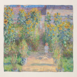 Claude Monet - The Artist's Garden at Vetheuil Scarf<br><div class="desc">The Artist's Garden at Vetheuil / Le jardin de l'artiste a Vetheuil - Claude Monet,  Oil on Canvas, 1881</div>