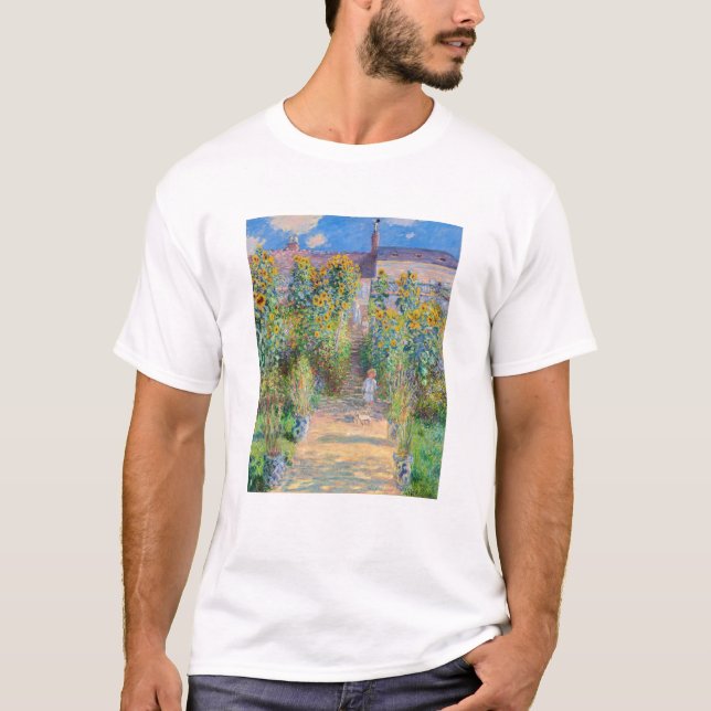Claude Monet - The Artist's Garden at Vetheuil T-Shirt (Front)