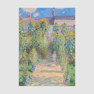 Claude Monet - The Artist's Garden at Vetheuil Tissue Paper
