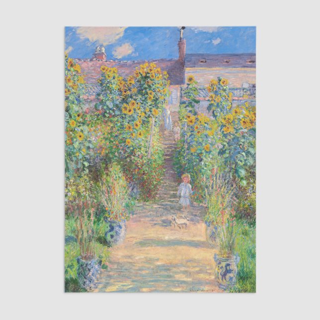 Claude Monet - The Artist's Garden at Vetheuil Tissue Paper (Creator Uploaded)