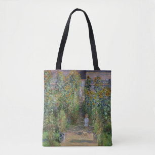 Claude Monet The Artist's Garden at Vetheuil Tote Bag