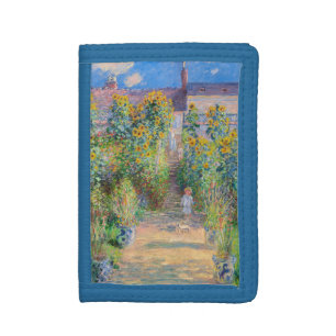 Claude Monet - The Artist's Garden at Vetheuil Tri-fold Wallet