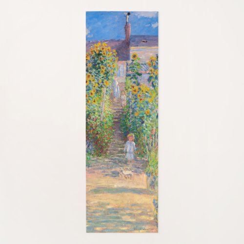 Claude Monet _ The Artists Garden at Vetheuil Yoga Mat