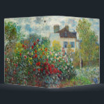 Claude Monet - The Artist's Garden in Argenteuil 3 Ring Binder<br><div class="desc">The Artist's Garden in Argenteuil / A Corner of the Garden with Dahlias - Claude Monet,  Oil on Canvas,  1873</div>