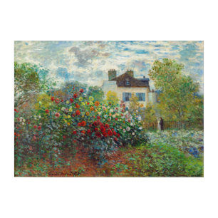 Claude Monet - The Artist's Garden in Argenteuil Acrylic Print