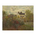 Claude Monet The Artist&#39;s Garden In Argenteuil Art at Zazzle