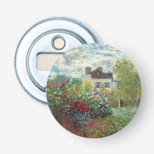 Claude Monet - The Artist's Garden in Argenteuil Bottle Opener