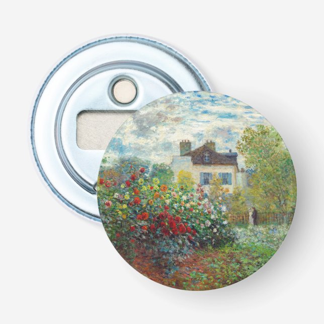 Claude Monet - The Artist's Garden in Argenteuil Bottle Opener (Front)