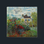Claude Monet - The Artist's Garden in Argenteuil Button<br><div class="desc">The Artist's Garden in Argenteuil / A Corner of the Garden with Dahlias - Claude Monet,  Oil on Canvas,  1873</div>