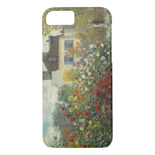 Claude Monet  The Artists Garden in Argenteuil iPhone 87 Case