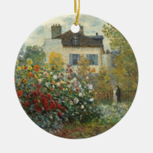 Claude Monet The Artist's Garden in Argenteuil Ceramic Ornament