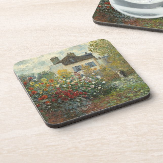 Claude Monet | The Artist's Garden in Argenteuil Coaster (Left Side)