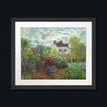 Claude Monet - The Artist's Garden in Argenteuil Framed Art<br><div class="desc">The Artist's Garden in Argenteuil / A Corner of the Garden with Dahlias - Claude Monet,  Oil on Canvas,  1873</div>