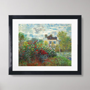 Claude Monet - The Artist's Garden in Argenteuil Framed Art