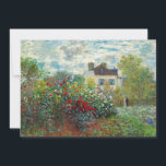 Claude Monet - The Artist's Garden in Argenteuil Invitation<br><div class="desc">The Artist's Garden in Argenteuil / A Corner of the Garden with Dahlias - Claude Monet,  Oil on Canvas,  1873</div>