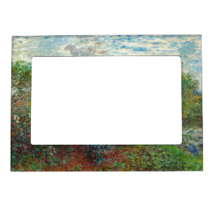 Claude Monet - The Artist's Garden in Argenteuil Magnetic Frame
