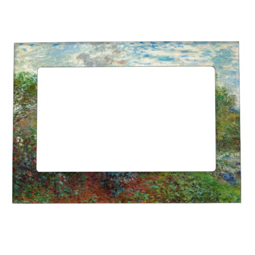 Claude Monet _ The Artists Garden in Argenteuil Magnetic Frame