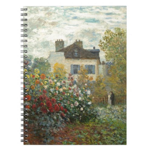 Claude Monet  The Artists Garden in Argenteuil Notebook