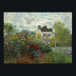 Claude Monet: The Artist's Garden in Argenteuil Poster<br><div class="desc">Claude Monet was a founder of French impressionist painting, and the most consistent and prolific practitioner of the movement's philosophy of expressing one's perceptions before nature, especially as applied to plain-air landscape painting. This painting, an oil-on-canvas, was done in 1973. This artwork would be ideal for anyone who enjoys gardening...</div>