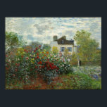 Claude Monet: The Artist's Garden in Argenteuil Poster<br><div class="desc">Claude Monet was a founder of French impressionist painting, and the most consistent and prolific practitioner of the movement's philosophy of expressing one's perceptions before nature, especially as applied to plain-air landscape painting. This painting, an oil-on-canvas, was done in 1973. This artwork would be ideal for anyone who enjoys gardening...</div>