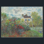 Claude Monet - The Artist's Garden in Argenteuil Tissue Paper<br><div class="desc">The Artist's Garden in Argenteuil / A Corner of the Garden with Dahlias - Claude Monet,  Oil on Canvas,  1873</div>