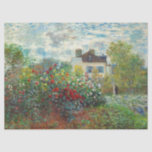 Claude Monet - The Artist's Garden in Argenteuil Tissue Paper<br><div class="desc">The Artist's Garden in Argenteuil / A Corner of the Garden with Dahlias - Claude Monet,  Oil on Canvas,  1873</div>