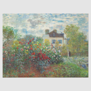 Claude Monet - The Artist's Garden in Argenteuil Tissue Paper
