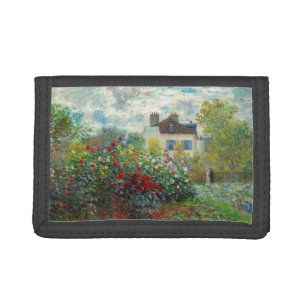 Claude Monet - The Artist's Garden in Argenteuil Tri-fold Wallet
